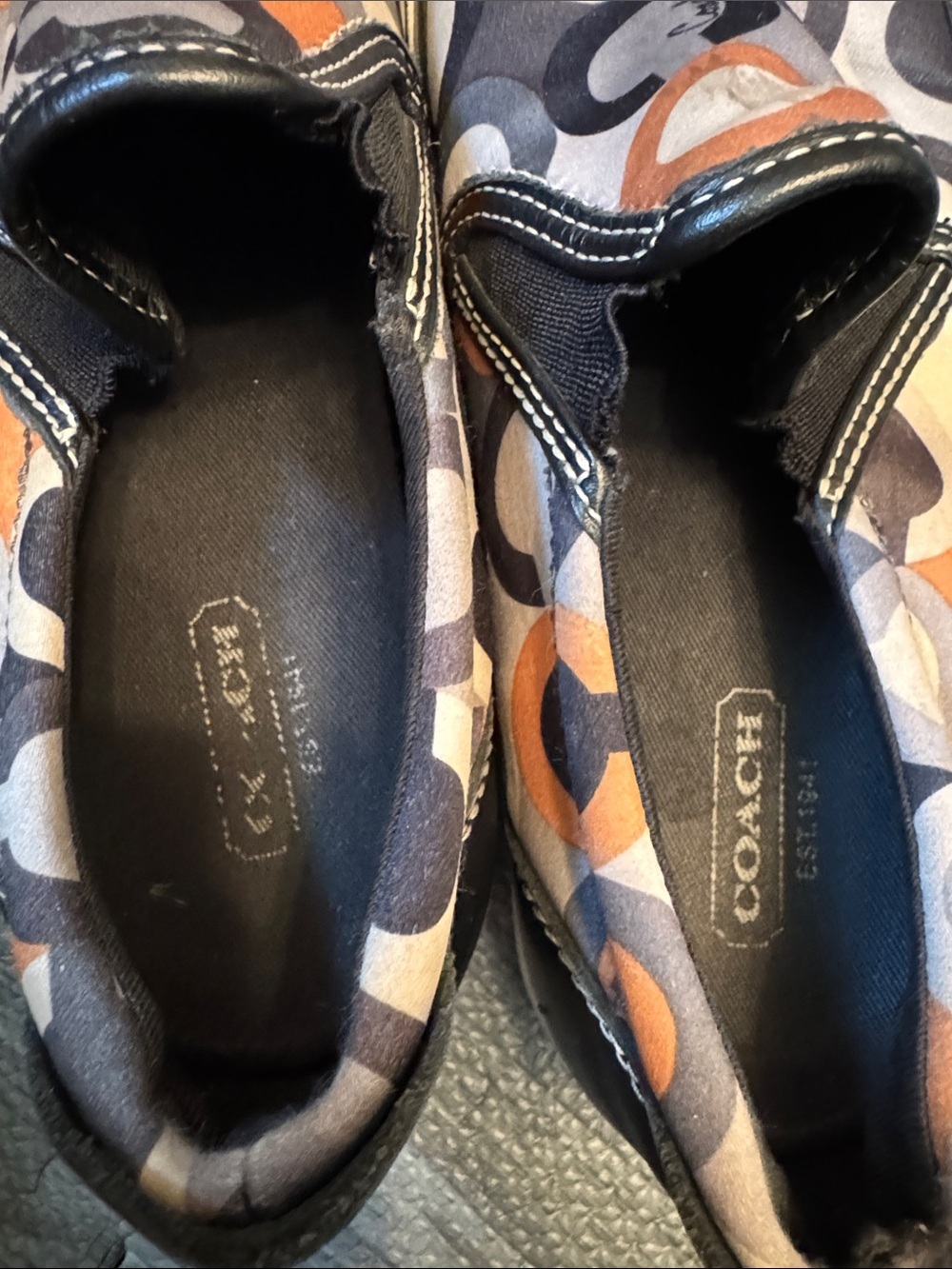 RARE Version Coach Signature Monogram Beale Slip-On Sneaker Sz 6B - Picture 7 of 8